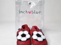 Chaussons en cuir 0-6 mois - Football red - photo 9