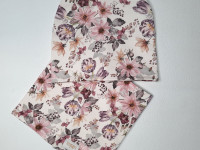 Set bonnet coton + col UL&Ka- Pinkie Flowers - photo 8