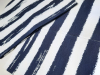 Set bonnet coton + col UL&Ka- Navy stripes - photo 9