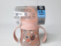 Gobelet d'apprentissage avec anses et bec souple 150ml - pink - photo 7
