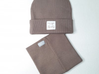 Set bonnet + col UL&KA - Latte line - Boutique Toup'tibou - photo 7