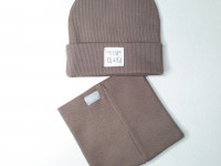 Set bonnet + col UL&KA - Latte line - photo 7