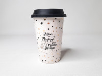 Mug noir avec couvercle en silicone - Potion magique - photo 7