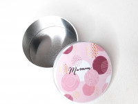 Boîte ronde + imprimé rose - Maman - photo 11