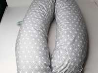Coussin d allaitement de luxe 190cm - Grey cube - 519-67 - photo 7