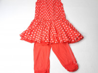 Robe orange à pois + legging - Boutique Toup'tibou - photo 7