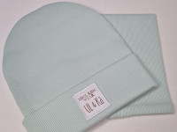 Set bonnet + col Mint Line - photo 7