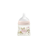 Biberon 150ml tétine forme ronde silicone débit S - Gold edition pink - photo 9