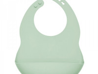 Bavoir en silicone - Menthe - Boutique Toup'tibou - photo 7