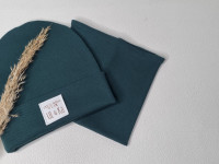 Set bonnet + col Bottle Green Line - photo 7
