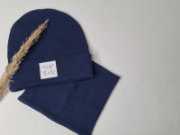 Set bonnet + col Navy Line - Boutique Toup'tibou - photo 7