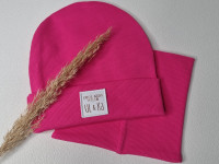 Set bonnet + col Pink Line - Boutique Toup'tibou - photo 7