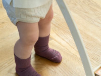 Chaussettes Antidérapantes Bambou -Misty Plum - photo 12