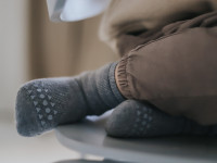 Chaussettes Antidérapantes Coton - Dark Grey Mélange - photo 11