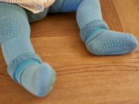 Chaussettes Antidérapantes Coton -Dusty Blue - photo 11