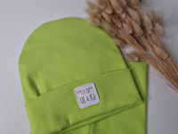 Set bonnet + col Lime Line - Boutique Toup'tibou - photo 7