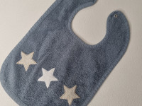 Bavoir bleu - Boutique Toup'tibou - photo 7