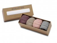 Combo Box 4-pack Coton - Prune brumeuse, sable, vieux rose, gris chiné - photo 8