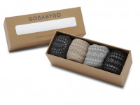 Combo Box 4-pack Coton - Gris Foncé Chiné, Sable, Gris Chiné, Noir - photo 8