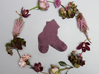 Chaussettes Antidérapantes Coton - Misty Plum - photo 9