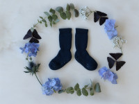 Chaussettes Antidérapantes Coton - Navy Blue - photo 9