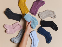 Chaussettes Antidérapantes Coton - Navy Blue - photo 11