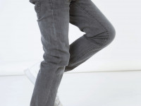 Jeans gris - light grey denim - Boutique Toup'tibou - photo 15