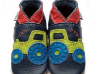 Chaussons en cuir 6-12 mois - Tractor Navy - photo 7