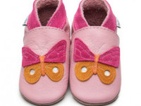 Chaussons en cuir 6-12 mois - Papillon Baby pink - photo 7