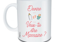 Mug - Devine ...Veux tu être marraine? - Boutique Toup'tibou - photo 7