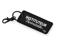 Porte clé noir simili - Instituteur formidable - photo 7