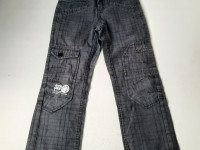 Pantalon anthracite à carreaux - Boutique Toup'tibou - photo 7