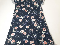 Robe marine fleuri - Boutique Toup'tibou - photo 8