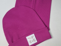 Set bonnet + col Fushia Line - Boutique Toup'tibou - photo 7