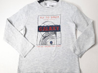 T-shirt manches longues gris à dessin - Boutique Toup'tibou - photo 7
