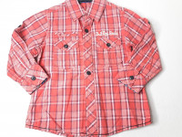 Chemise orange à carreaux - Boutique Toup'tibou - photo 7