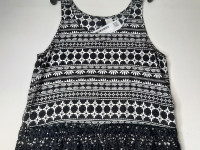 Blouse noire à motif blanc - Boutique Toup'tibou - photo 7