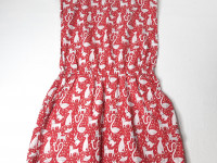Robe rouge à motif blanc - Boutique Toup'tibou - photo 7