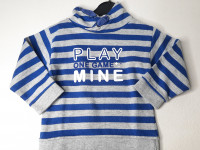 Sweat gris ligné bleu - Boutique Toup'tibou - photo 7