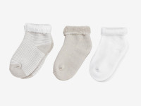 Lot de 3 paires de chaussettes Beige -Taille 0/3mois - 807 5009 - photo 7