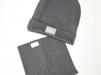 Set bonnet + col - Dark Grey Line - photo 8