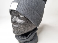 Set bonnet + col - Dark Grey Line - Boutique Toup'tibou - photo 9