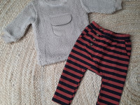 Pantalon ligné rouille - photo 12