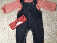 Salopette jeans anthracite - photo 11