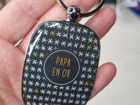 Porte-cles OPAT Papa en or - photo 7