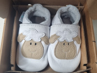 Chaussons en cuir 12-18 mois Lamb White - Boutique Toup'tibou - photo 7