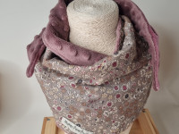 Grand foulard - fait main - - Boutique Toup'tibou - photo 7