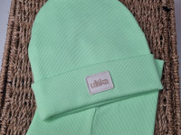 Set bonnet + col Ul&Ka - Pistachio Line - photo 7
