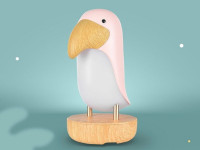 Veilleuse haut parleur Toucan rose - photo 11