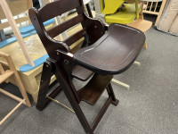 Chaise haute en bois marron - photo 7